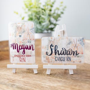 Healthcare badge buddy, Personalized name badge, Badge back, Badge buddy, Healthcare worker accessory, Nurse badge buddy, Medical name badge