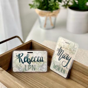 Personalized name badge, Badge back, Badge buddy, Healthcare worker accessory, Nurse badge buddy, Medical name badge, Boho name badge