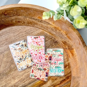 Four pack name badge, Badge back, Badge buddy, Healthcare worker accessory, Nurse badge buddy, Medical name badge