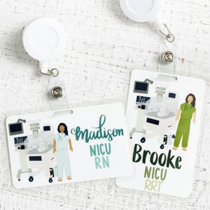 Personalized NICU Badge Buddy: Handwritten Laminated Healthcare ID