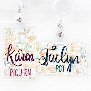 Personalized badge buddy, Healthcare ID tag, Pediatric nurse
