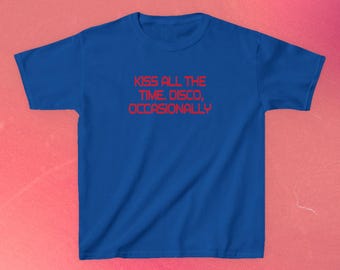 Kiss All The Time. Disco Occasionally Baby Tee, Harry Album Merch Tour Concert Unisex T-Shirt Top, Y2k CropTop, Vintage Music Top