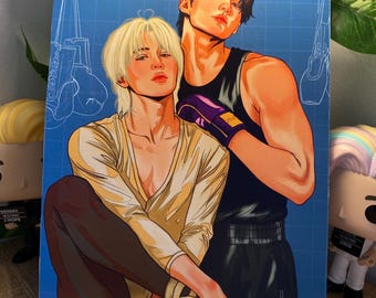 Jikook boxing and ballet fanart | Original illustration inspired by Jikook boxing and ballet