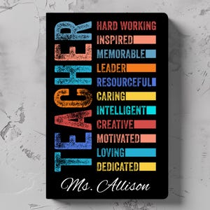 Teacher Journal, Thank You Gift for Teacher, End of Year Teacher Appreciation, Keepsake Journal, Teacher Notebook,Teacher Gift