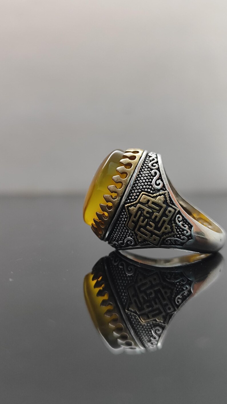 Islamic Ring| Red Aqeeq Ring| Imam Ali Prophet Muhammad Kufic Agate ...