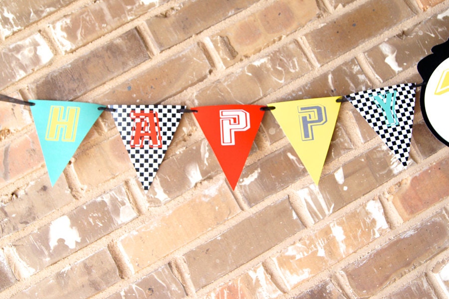 DIY Instant Download Classic Hot Rod Cars Birthday Banner - Etsy