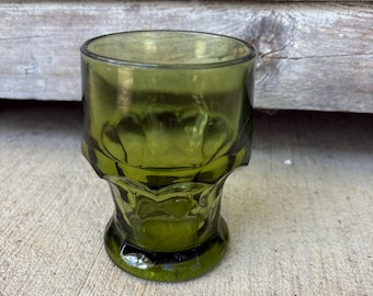 Vintage MCM Anchor Hocking Georgian or Honeycomb Pattern Juice Tumbler