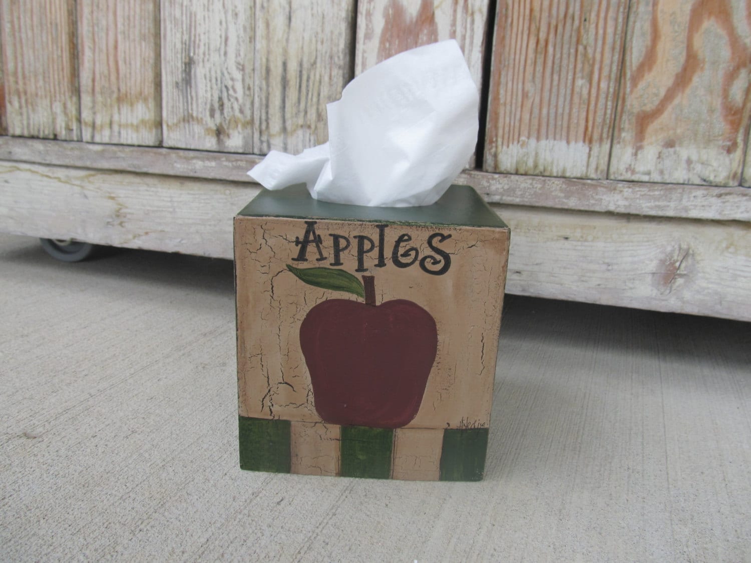 Apple on sale tissue box