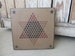 Primitive Chinese Checkers Hand Stenciled Game Board GCC6268 