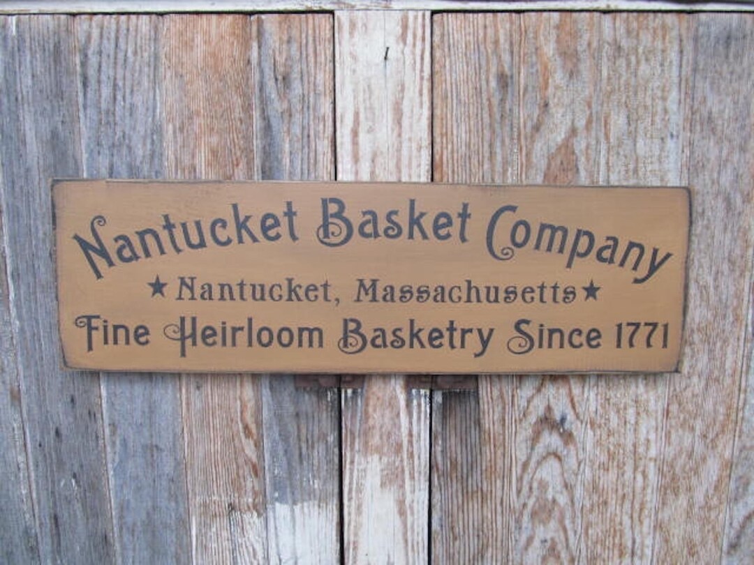 Primitive Colonial Nantucket Basket Company Nantucket Massachusetts