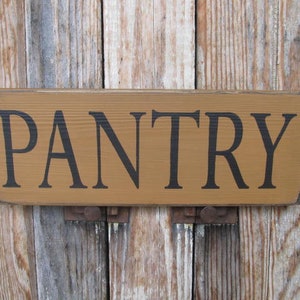 Primitive Pantry Hand Painted Horizontal 12" Sign with Color Options GCC7842