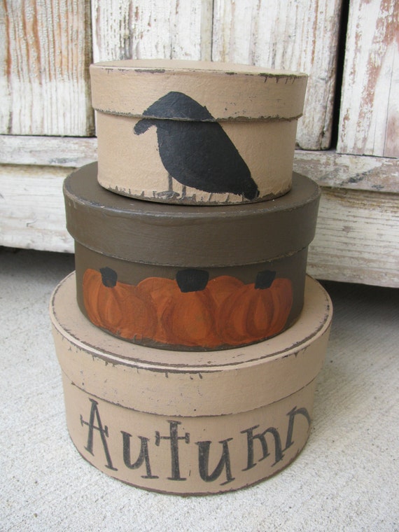 Country Primitive Farmhouse Autumn Fall Harvest Bath Tissue Box Cover Rustic TAN