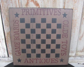 Primitive Country Game Board Checkerboard GCC4957