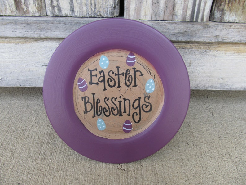 Country Primitive Hand Lettered Easter Mini Word Plate GCC2230 Etsy