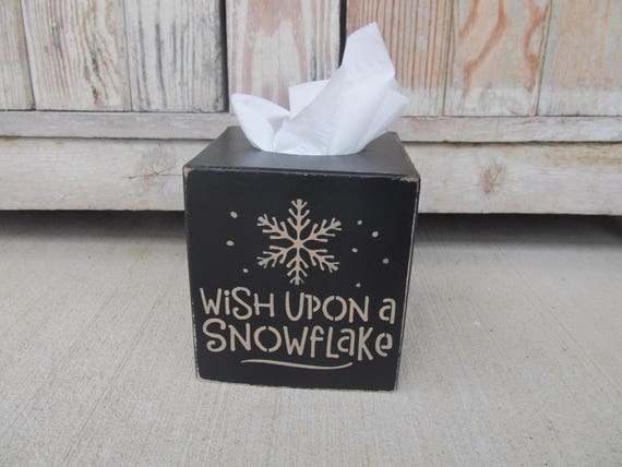 Painted tissue shop box covers