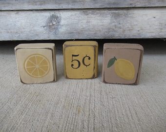 Primitive Summer Lemon Stacker Mini Blocks GCC8721