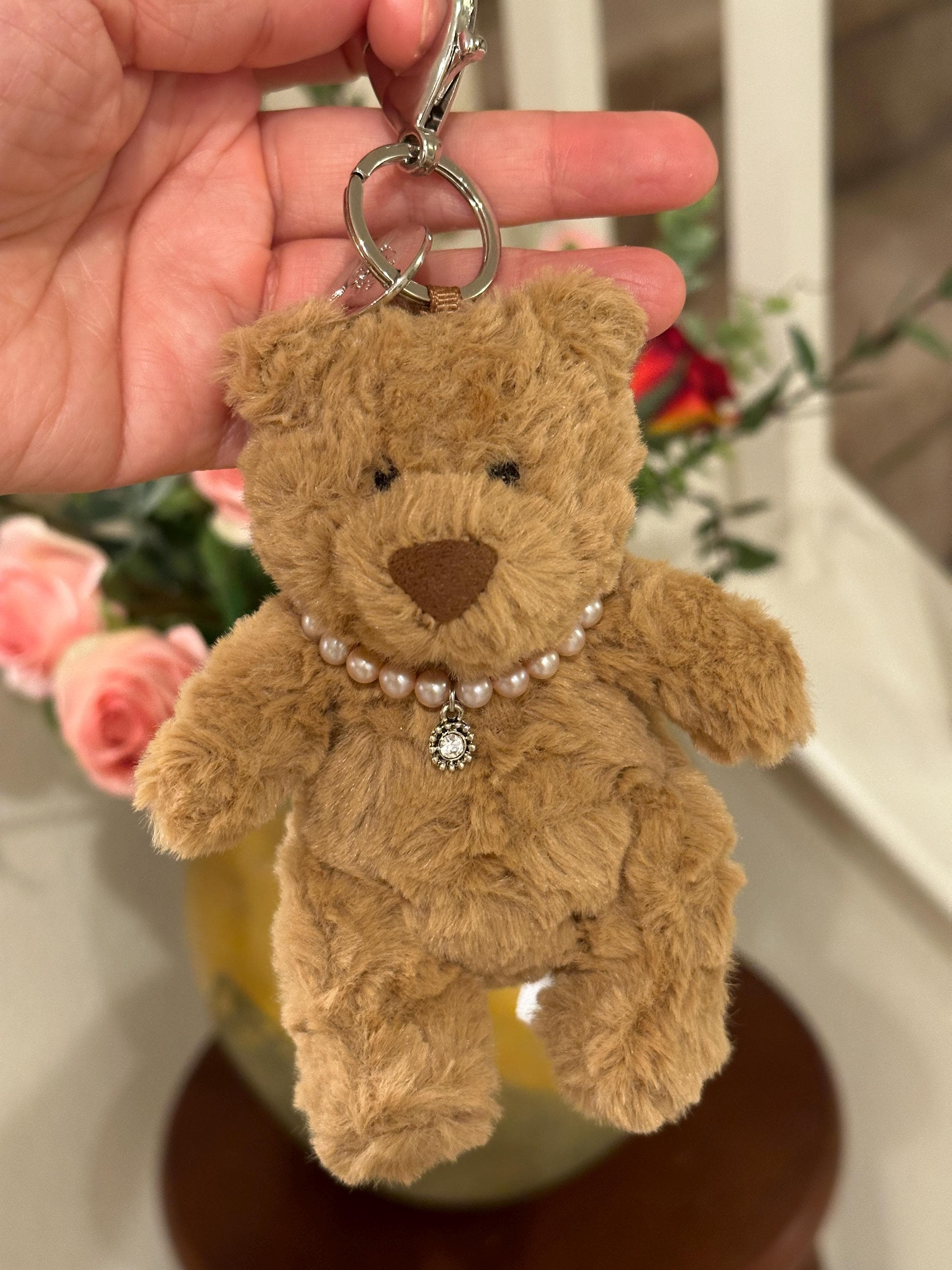 Jellycat Bartholomew Bear Bag Charm With Handmade Accessories