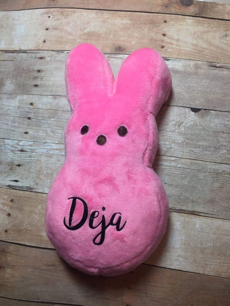 Free shipping Personalized peeps Plush peeps for Easter baskets, each personalized with any name Lots of colors image 2