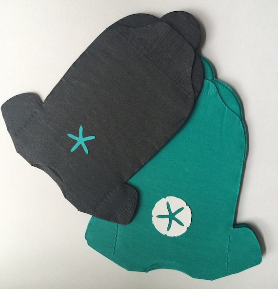 Items similar to Baby shower "shirt" paper napkins. Beach, under the