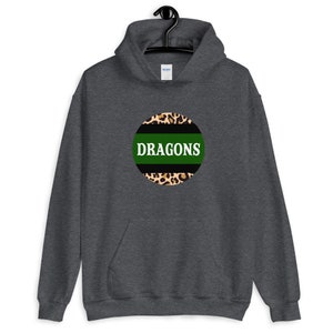 Carroll dragons hoodie Leopard print Free shipping Southlake Carroll image 2