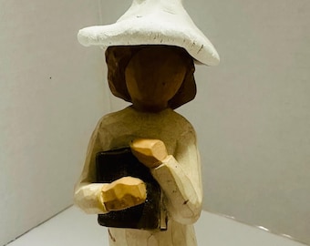 Unfinished Witch Clay Hats.   Ready for painting. Perfect fit for Willow Tree figurines. Pick any 3 hats for 10 dollars.