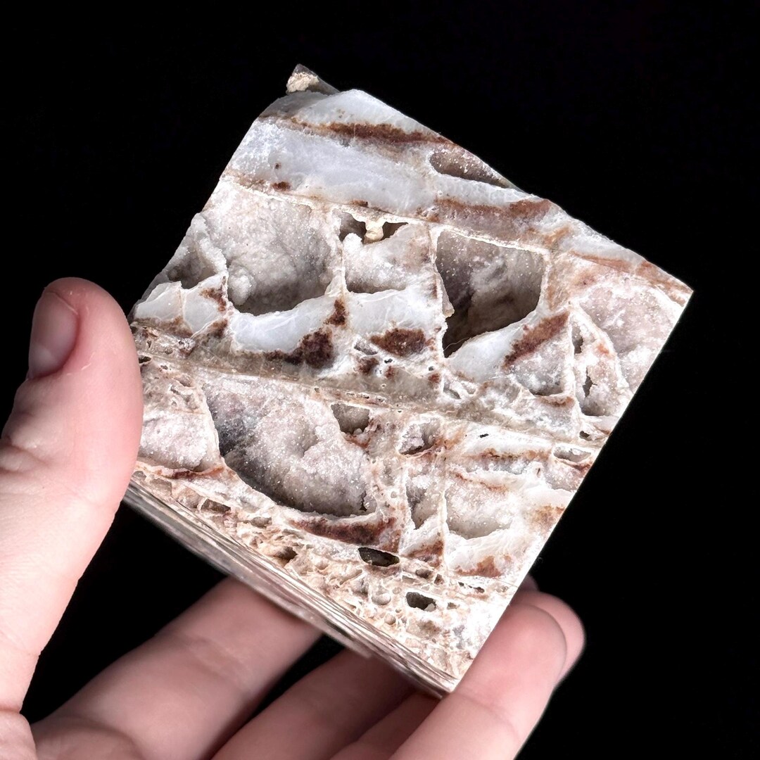 Druzy Agate Cube: 3-inch Quartz Crystal Geode, Mineral Specimen - Etsy