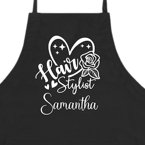 Personalized Hair Stylist Apron, Hair Stylist Apron, Hair Stylist Gift, Hairdresser Apron,  Personalized Hair Stylist Apron -FREE Ship