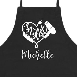 Personalized Hair Stylist Apron, Hair Stylist Apron, Hair Stylist Gift, Hairdresser Apron,  Personalized Hair Stylist Apron -FREE Ship