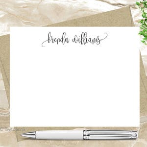 Custom Note Cards, Personalized Stationery Set, Teacher Gift, Gift, Simple Elegant Personalized Stationery, Notecard Set, FREE SHIPPING