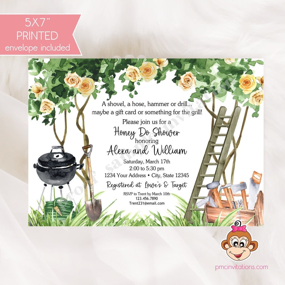Honey Do Invitation, Honey Do Shower Invitation, Honey Do Party Invite