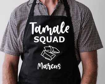 Tamale Squad Apron, Tamale Crew, Tamale Queen, Tamale King, Cooking Baking Apron, Gifts, Apron Gift Idea, Christmas, Tamale, - FREE Shippin