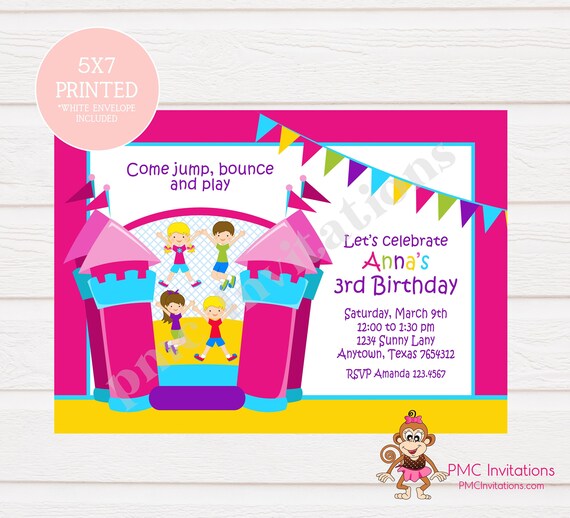 custom printed birthday invitations