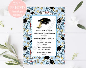 PRINTED Graduation Celebration Invitations, Graduation Party, Graduation, Invitations, envelopes included