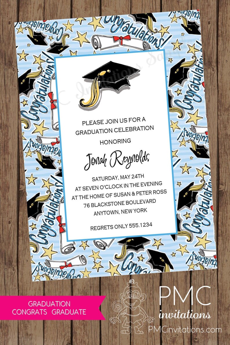 Graduation Celebration Invitations 1.00 each with envelope