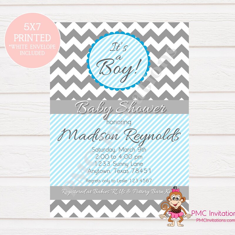 Baby Shower Chevron - Etsy