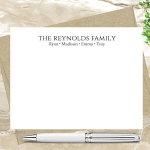 Custom Note Cards, Personalized Stationery Set, Teacher Gift, Gift, Simple Elegant Personalized Stationery, Notecard Set, FREE SHIPPING