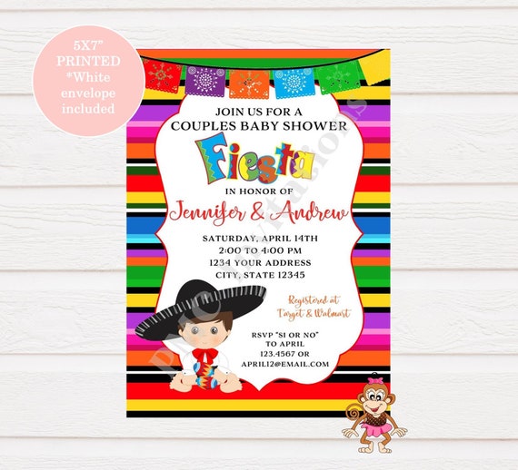 cinco de mayo baby shower invitations