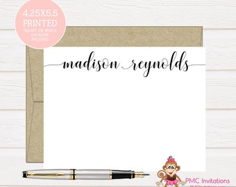 Custom Note Cards, Personalized Stationery Set, Teacher Gift, Gift, Graduation Gift, Personalized Stationery, Notecard Set, FREE SHIPPING