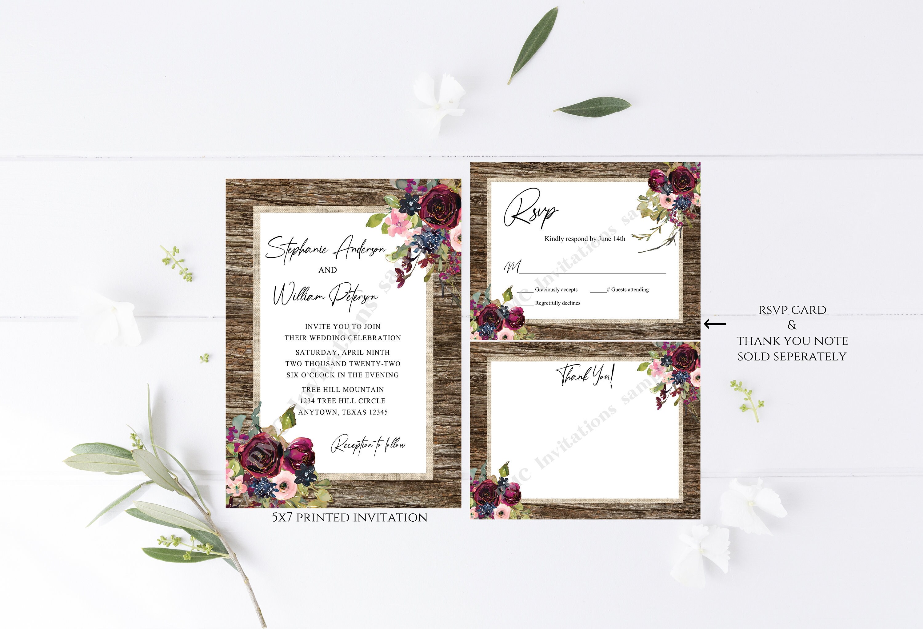 Floral Rose Terracotta Return Address 5x7 Wedding Envelope #affiliate ,  #AFF, #Address#Return#Wedding#…