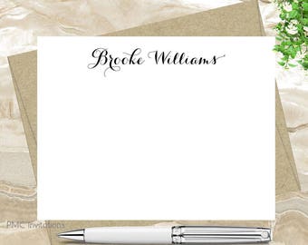 Custom Note Cards, Personalized Stationery Set, Teacher Gift, Gift, Simple Elegant Personalized Stationery, Notecard Set, FREE SHIPPING