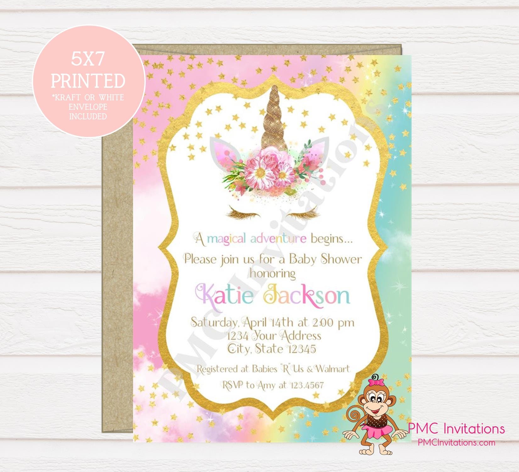 Custom Printed Baby Shower Invitations 9