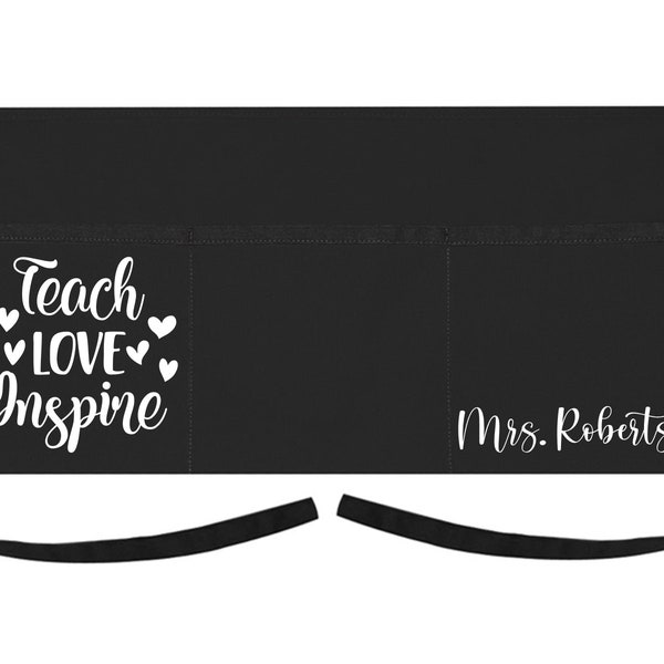 Delantal personalizado para profesor/a - Vuelta al cole, regalo de Navidad, agradecimiento al profesor/a, regalo personalizado - Envío GRATIS