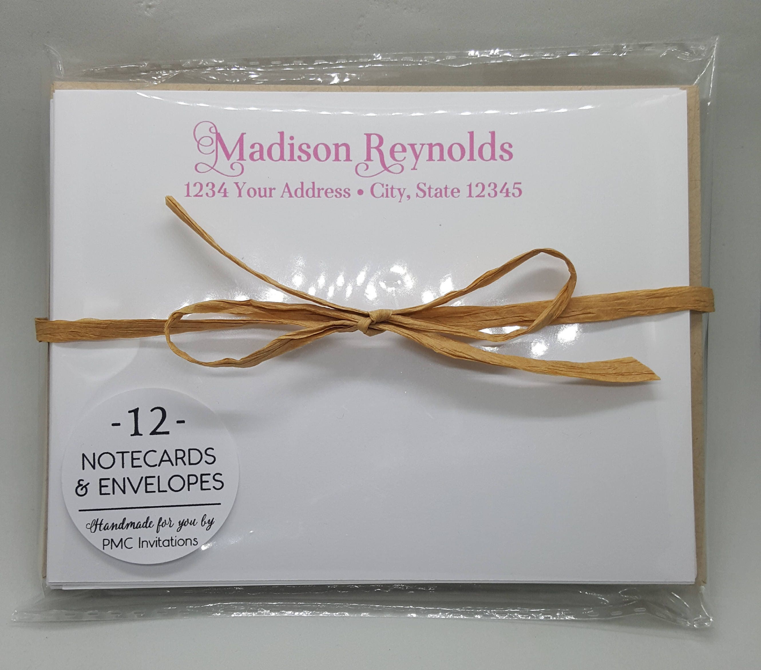 Custom Note Cards, Personalized Stationery Set, Teacher Gift, Gift ...
