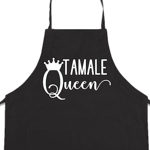 Tamale Queen Apron, Personalized Apron, Kitchen Queen, Kitchen Apron, Gift Idea  - FREE Shipping