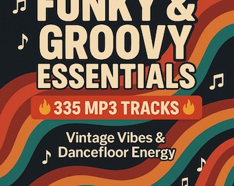 Funky & Groovy Essentials – 335 tracce MP3 / Vibrazioni vintage, energia da pista da ballo