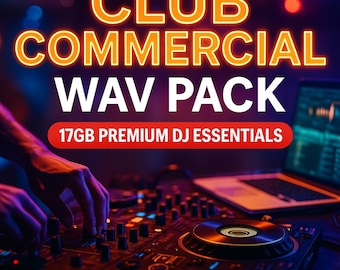 Pacchetto WAV commerciale Club - 17 GB di elementi essenziali per DJ premium / Modifiche e tracce di alta qualità