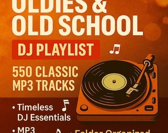 Oldies & Old School DJ Playlist – 550 Classic MP3 Tracks | Timeless DJ Essentials
