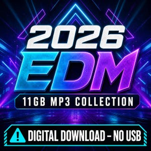 2026 11GB EDM MP3-samling – Big Room, Electro, Progressive & Tech House