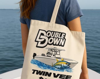 Custom Boat Image Tote Bag: Personalized Canvas Nautical Bag