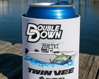 Custom Boat Koozie – Personalized Can Cooler with Your Boat